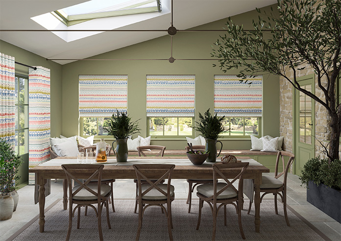 Bohemian, Multi - Twist&Fit Roman Blind - Image 8